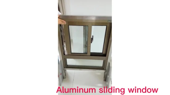 Porta de janela deslizante de alumínio para venda Janelas deslizantes Janela deslizante de vidro de alumínio Liga de alumínio Louver aço inoxidável Balanço