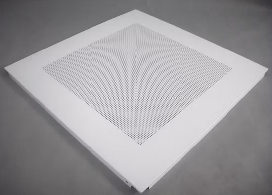 Teto de alumínio suspenso de metal perfurado OEM com preço de fábrica para decoração de escritório